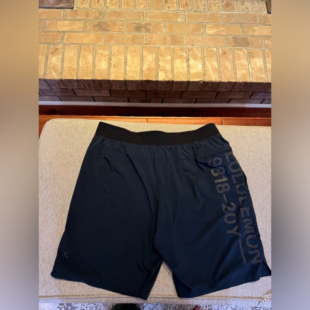 Lululemon men’s athletics shorts, lined XL size in blue
